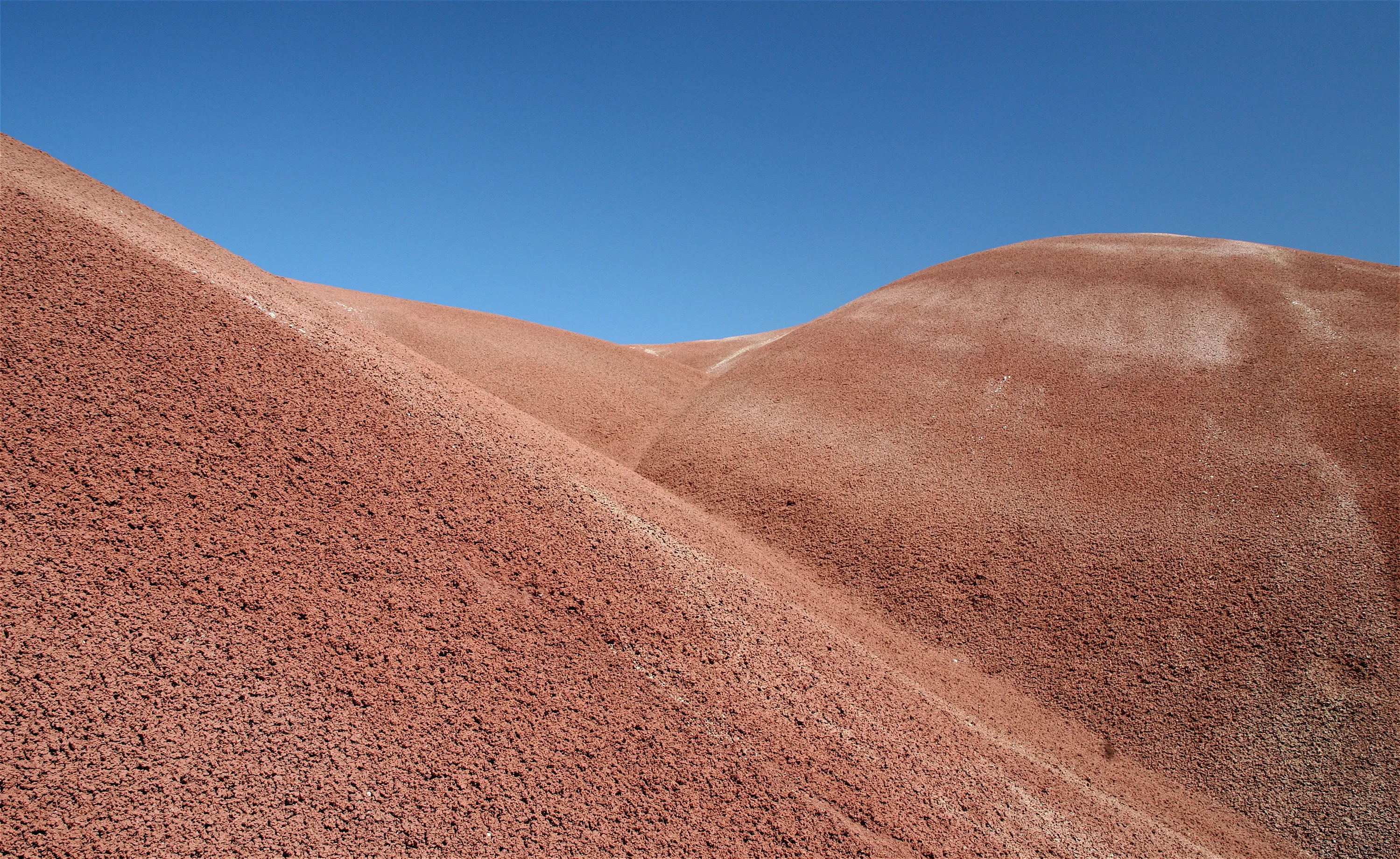 Layered sedimentary deposits at the Painted Hills, Oregon